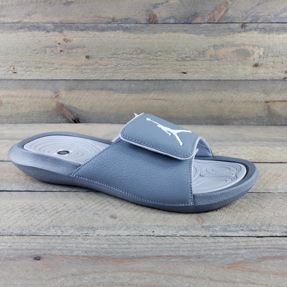 Jordan Hydro Men's Slides Sandals Cool Grey White - Picture 4 of 12